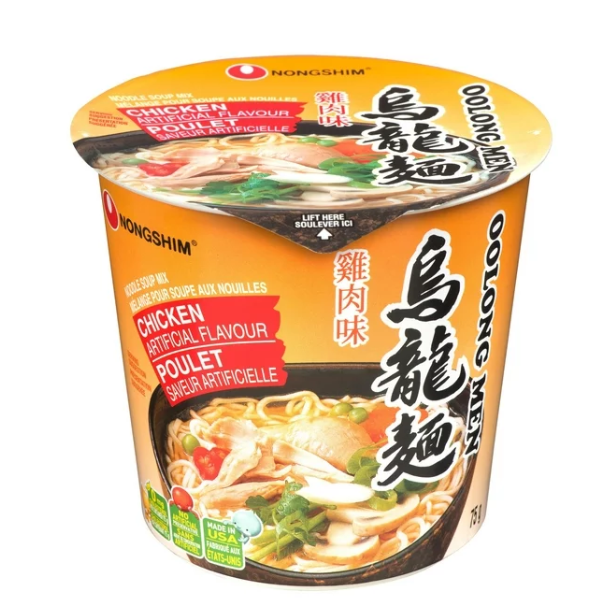 Nongshim Oolongmen Chicken Cup Noodle Soup (5 x 75 g)