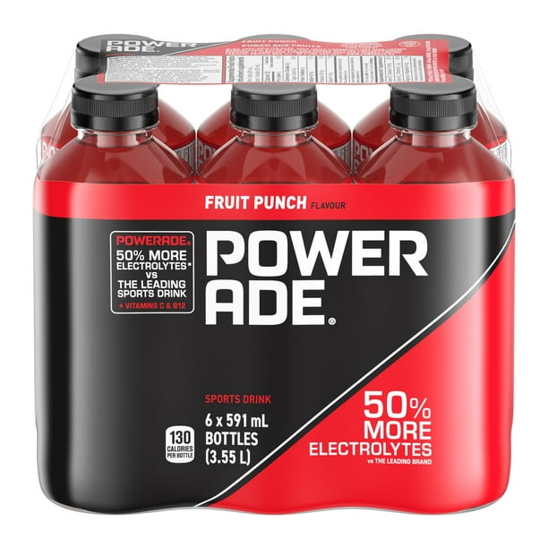 Powerade - Fruit Punch (24 x 591 mL)