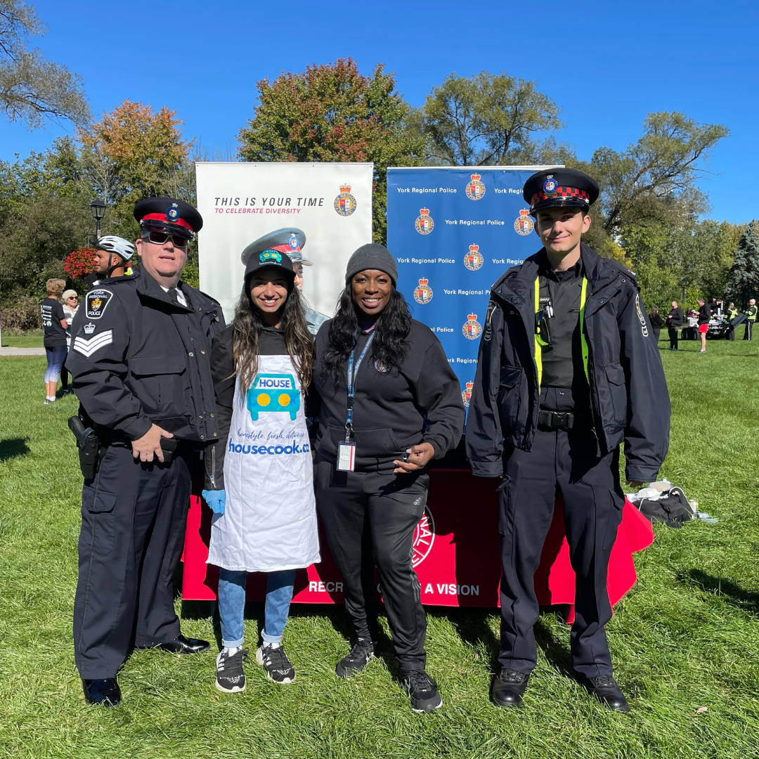 Serving Meals to York Regional Police at Community Events 